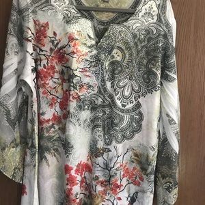 JM Collections new top with sequins.